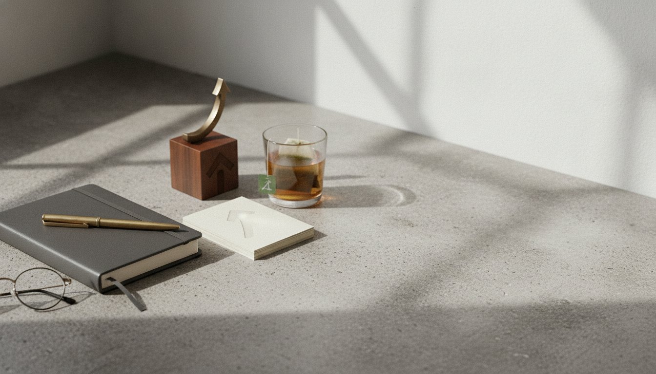 Duas mulheres conversando enquanto organizam caixas de produtos sobre uma mesa de madeira em ambiente claro.